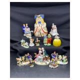 Assorted Porcelain Figurines and Pitcher