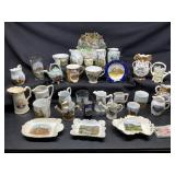 Collection of Souvenir Porcelain Items