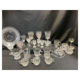 Collection of Pressed Glassware Items