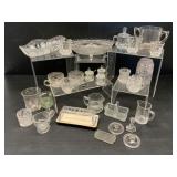 Collection of Purple Tint and Clear Glassware