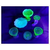 VTG UV  Glass and Milk Glass