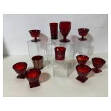 Collection of Ruby Red Glassware