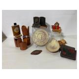 Collection of Decorative and Leather Items