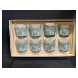 Set of 8 Mid-Century Tumblers with Box