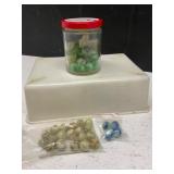 Collection of Decorative Glass Marbles