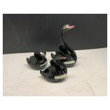 Set of Three Maddux of California Swan Figurines