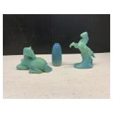 Van Briggle Horse Figurines and Vase