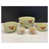 Halls & HotOven Floral Ceramic Bowls