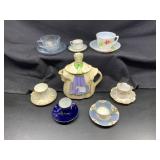 Assorted Teacups and Teapot Collection