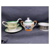 Assorted Hand-Painted Ceramic Items