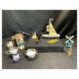 Assorted Nautical and Ceramic Collectibles