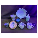 Fenton Milk Glass Leaf Plate