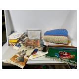 Assorted Linens, Textiles, and Decor Items