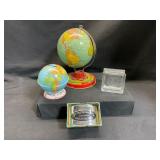 Collection of Two Globes and Two Banks