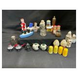 Collection of Decorative Salt and Pepper Shakers