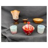 Collection of Assorted Swirled Glassware