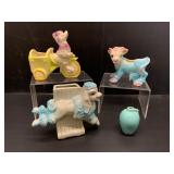 Set of Four Ceramic Figurine Planters