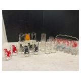 Collection of Decorative Glassware With Caddy