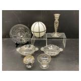 Collection of Etched and Decorative Glassware