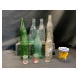 Collection of Vintage Glass Bottles and Jar