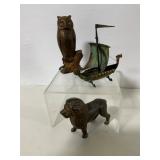 Set of Decorative Metal Figurines