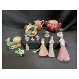 Assorted Ceramic Figurines and Vessels