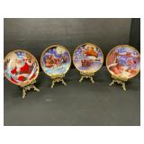 4 Decorative Christmas Plates 175th Anniversary Co