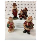 Handmade Santa Figurines