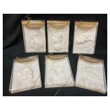 Six Snowbabies Card Ornaments
