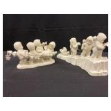 Two Snowbaby Figurines