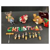 Christmas Wine Accessories and Decor Lot