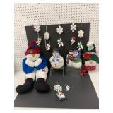 Christmas Snowman Figurines and Ornaments Lot