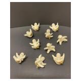 10 Snowbaby Mini Winged Figures