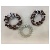 Grapevine and Rhinestone Wreaths
