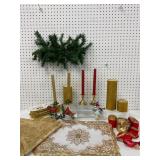 Holiday Decor Assortment With Tree Skirt