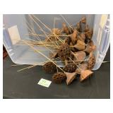 42 Dried Lotus Pods on Stems