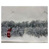 Vickerman Silver Tinsel Garland and Swags Set