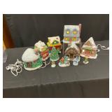 Hand-Crafted Mary Cabela Holiday Village Set