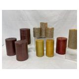 Glittered and Beaded Candles