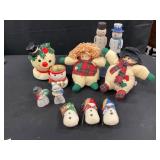 Vintage Snowmen Figurines