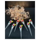 Snowman Icicle String Lights