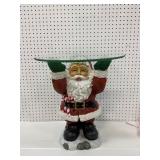 Santa Claus Figurine Glass Top Table