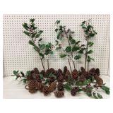 Holly Picks and Pine Cones Ensemble