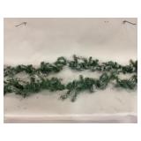 Green and Blue Flocked Garland Set