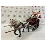 Clothtique Santa and Mrs. Claus Sleigh