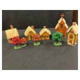 Battery Operated Lighted Village Set