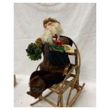 Paper Mï¿½chï¿½ and Felt Santa Decoration