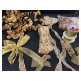 Gold-Themed Decorative Ribbons