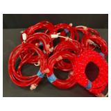 (9)19-Foot Red Rope Lights