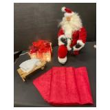 Christmas Decor Set with Santa and Accessories